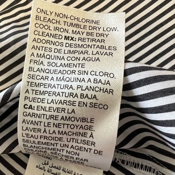 WHBM - Long Sleeve Crisp Poplin Striped Blouse - Picture 13 of 14